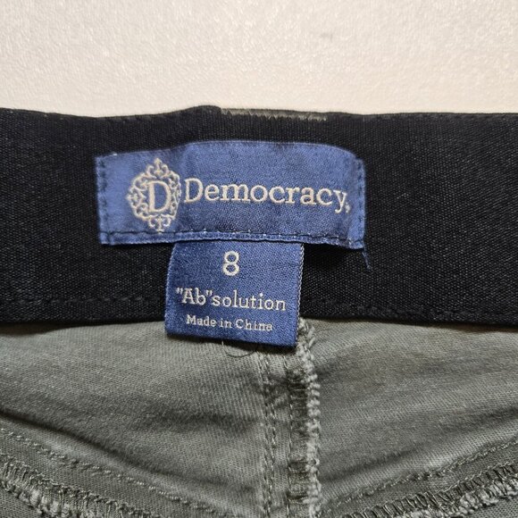 Democracy Shorts Women's 8 Absolution Technology Stretch Grey Gray Casual Cotton - Picture 3 of 9